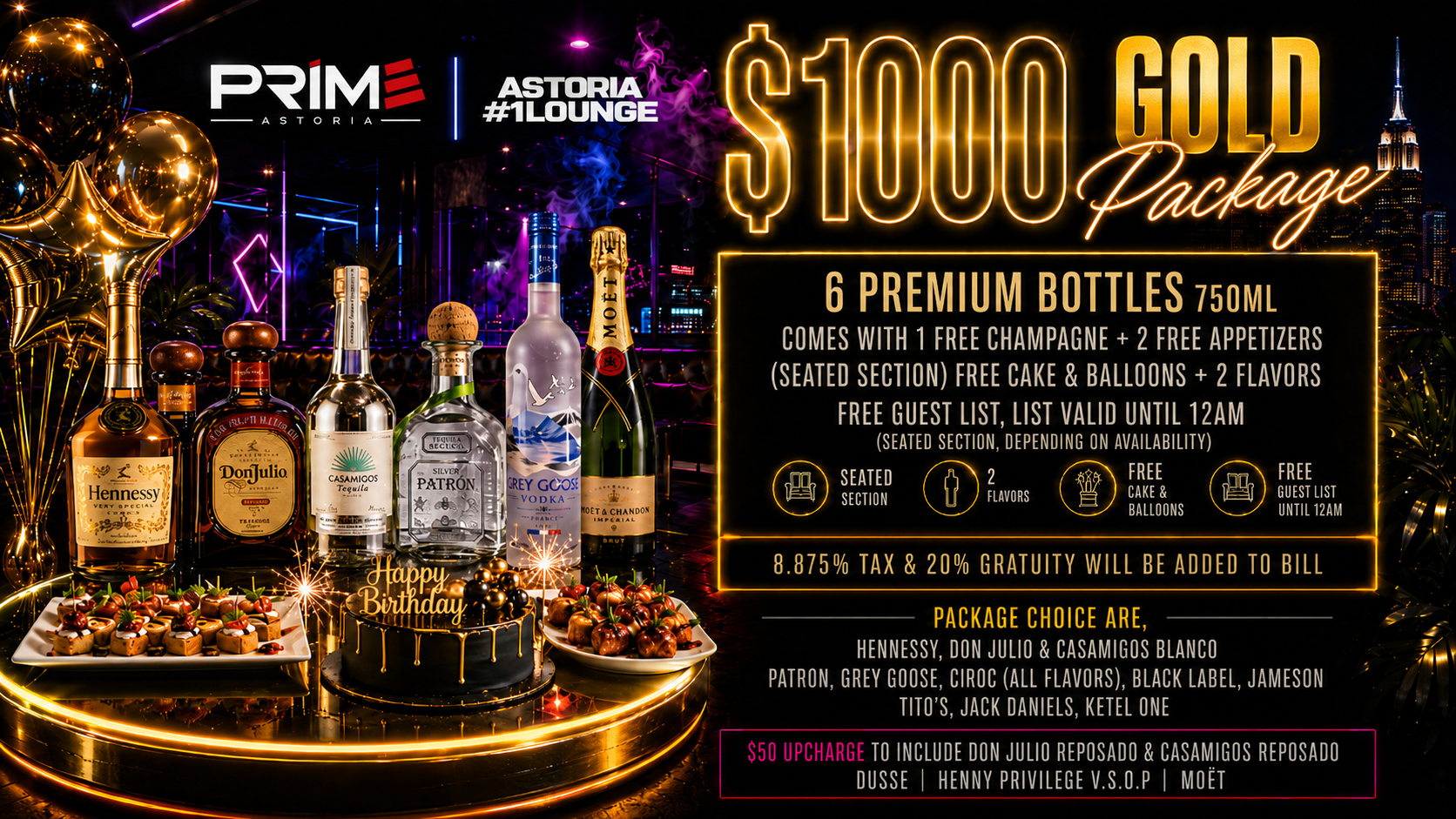 $1000 Gold Package
